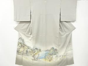 リサイクル　寿光織　五捨三次江戸風情模様一つ紋色留袖